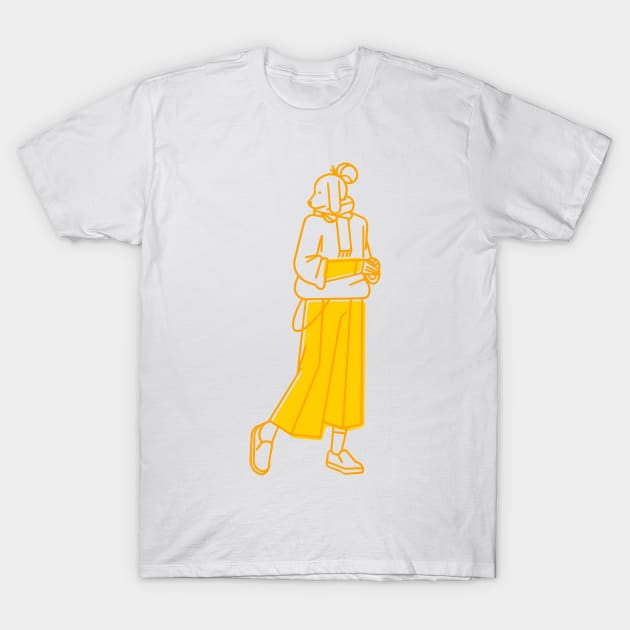 walking girl T-Shirt by Jackson